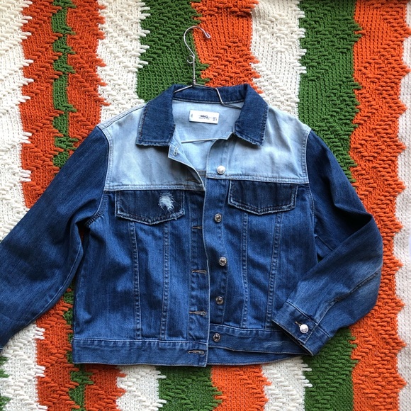 two color jean jacket